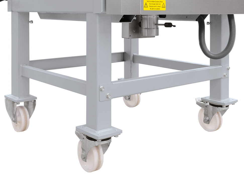 Ruedas en el bastidor; equipamiento opcional.